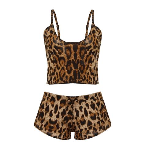 Ehqjnj Lingerie Set Skirt Women Plus Size Lingerie Bow Leopard