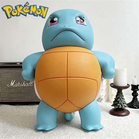 1 1 애니메이션 포켓몬 Squirtle 액션 피규어 40cm 큰 카와이 오만한 만화 동상 Pvc 소장 모델 입상 장난감