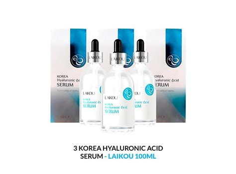 Ripley SERUM DE ÁCIDO HIALURÓNICO DE COREA LAIKOU 100ML 3 UNIDADES