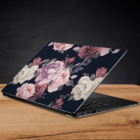 Laptop Peony Skin Laptop Retro Skin Laptop Floral Skin Laptop Etsy