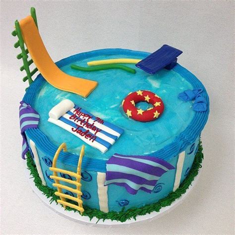 81 Best Cakes Pool And Swimming Cakes Images On Pinterest Swimming Cake Swimming Pools And