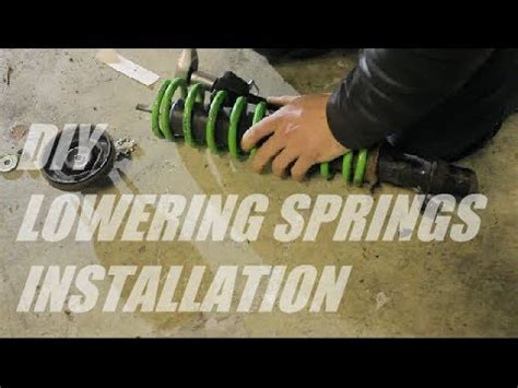 How To Install Lowering Springs On Original Shocks Youtube