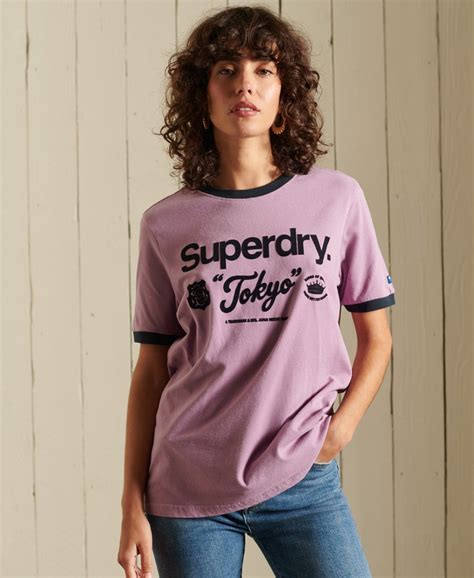 Core Logo American Classic Ringer T Shirt Superdry