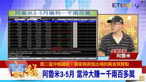 3個月大賺1200萬！資深老手分享當沖搖錢術 選標的心法靠7個字 Ettoday財經雲 Ettoday新聞雲