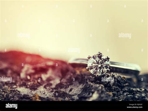 Engagement Diamond Ring Stock Photo Alamy