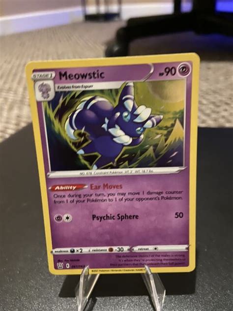 Pokémon TCG Meowstic Sword Shield Battle Styles 061 163 Reverse