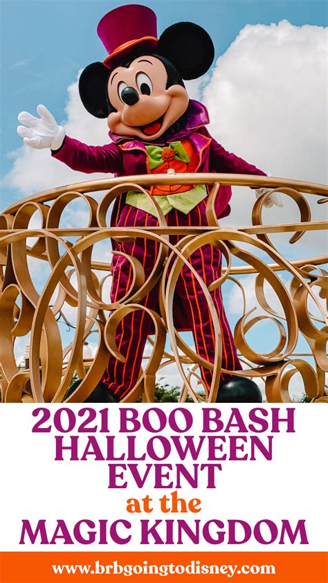 2021 Boo Bash at Walt Disney World | Pricing, Dates, & Details | brb ...