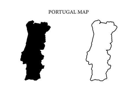 Premium Vector Portugal Region Country Map Vector