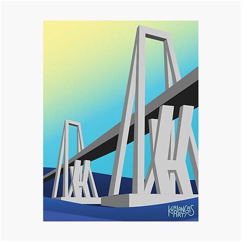 Lámina fotográfica con la obra «Puente sobre el Lago de Maracaibo» de ...