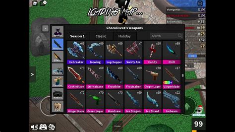 Most Stacked Mm2 Inventory Murdermystery2 Youtube