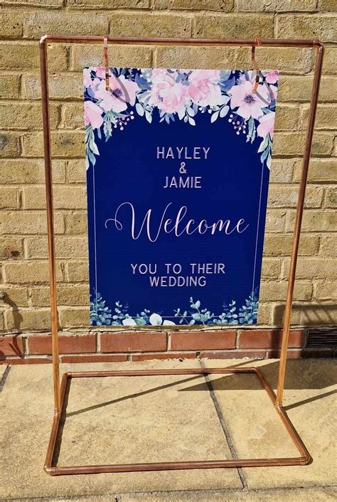 Copper Pipe Wedding Frame Wedding Signage Frame Copper Pipe Frame