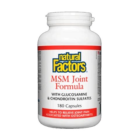 Buy Natural Factors Msm Joint Formula With Glucosamine And Chondroitin