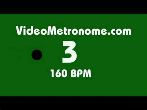 Human Voice 160 BPM Metronome - YouTube