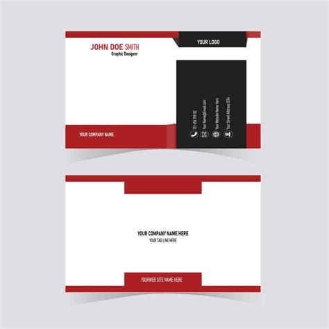 Vector Modern Clean Business Card Template Flat Design Individual