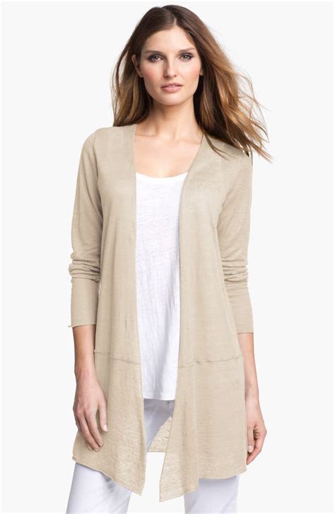 Eileen Fisher Long Linen Cardigan Nordstrom