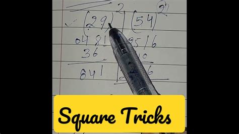 Square Trick 1 To 100 Square Tricks Maths Square Tricks For 2 Digit