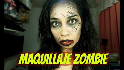 Maquillaje De Zombie Facil Y Rapido Femynna Youtube