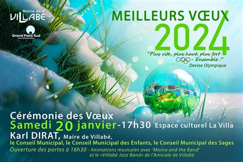 Cérémonie des Vœux du Maire samedi 20 janvier 2024 espace culturel La