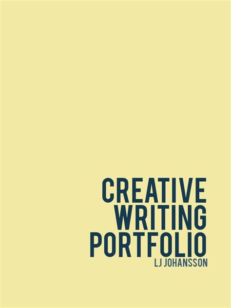 Creative Writing Portfolio