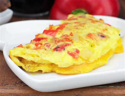 Omelette Aux Poivrons Recette Br Le Graisse