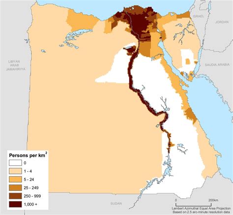 Densidad De Poblaci N En Egipto Recortes De Oriente Medio