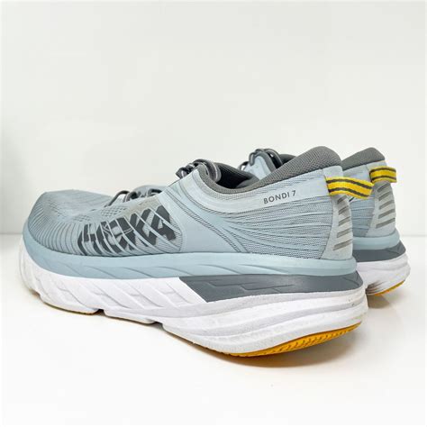 Hoka One One Mens Bondi 7 1110518 Bfcs Gray Running Shoes Sneakers Size