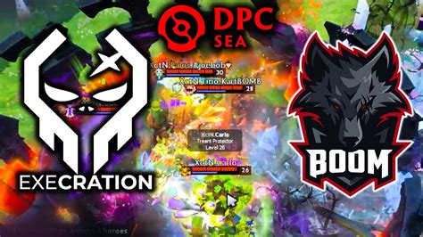 Execration Vs Boom Awesome Game Dpc Sea Tour Dota Youtube