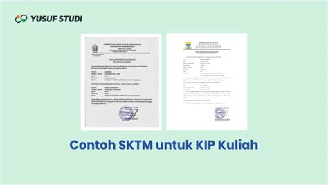 Cara Membuat Dan Contoh Sktm Untuk Kip Kuliah Yusuf Studi