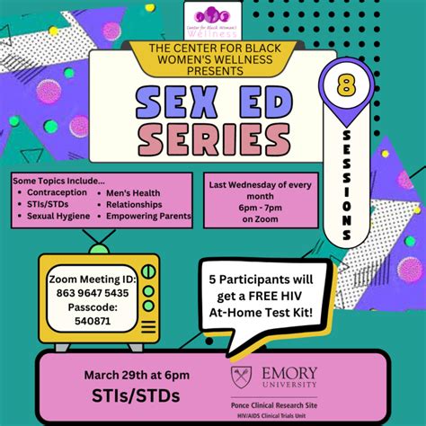 Sex Ed Series Center For Black Womens Wellness