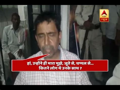 Moradabad Bjp S Kunwar Sarvesh Singh Accused Of Badly Beating A Man