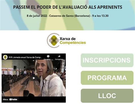 Jornada Anual De La Xarxa De Compet Ncies Servei Educatiu De L Alt Urgell