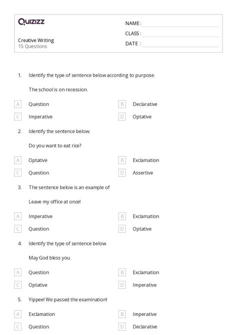 50 Creative Writing Worksheets For 4th Grade On Quizizz Free And Printable