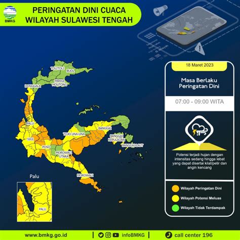 Prakiraan Cuaca Sulteng Sabtu Maret Kota Palu Dan Wilayah