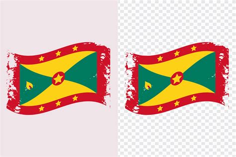 Grenada Wavy Grunge Brush Flag Design Graphic By Emuchy1999 · Creative