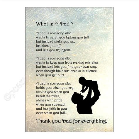 Wall Art What Is A Dad Tribute Poem Typography Print Unframed Fathers Day T What Is A Dad