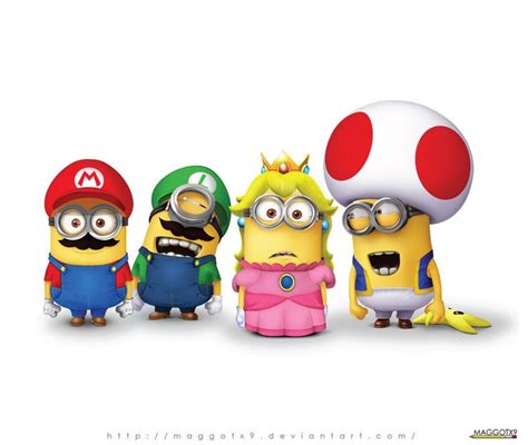 Mario Minions By Maggotx9 On Deviantart Cose Divertenti Dipinti Artistici Idee