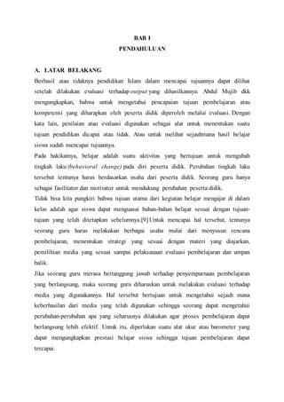 Makalah Pengembangan Sistem Evaluasi Pai Pdf