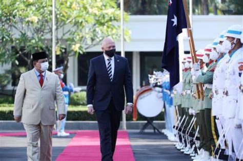 Bertemu Menhan Australia Prabowo Bahas Peningkatan Kerja Sama Industri Pertahanan