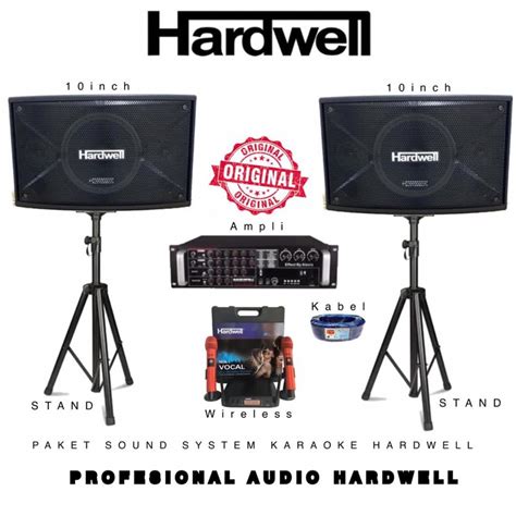 Jual PAKET SOUND SYSTEM ROOM HARDWELL PASIF KARAOKE 10INCH ORIGINAL