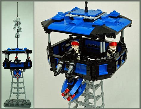 Lego Moc Space Police The Watch Tower Lego Design Lego Space Police Cool Lego