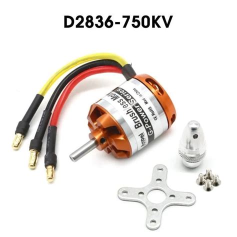 D2836 750KV Moteur sans balais pour mini avion multicoptère RC