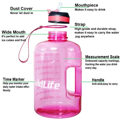 Other Home Living QuiFit 3 78L 2 2L 1 3L 128oz Gallon Water Bottle