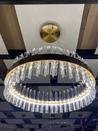 Lustre Pendente Cristal Legitimo Led Dourado 56w Luz 3em1 Frete grátis