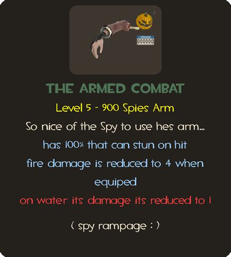 costum tf weapon card called  armed combat rpoststufff