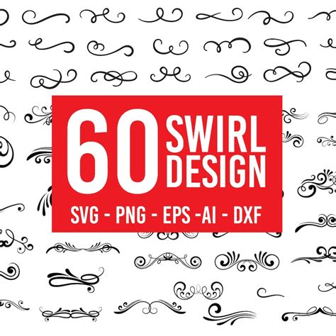 Swirl Svg Etsy