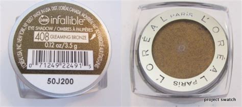 Loreal Gleaming Bronze Color Infallible Eyeshadow Review Swatches