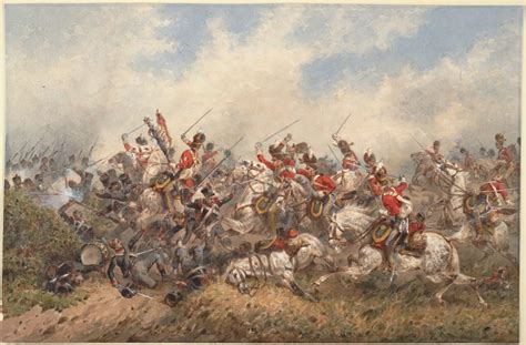 French Calvary Assault The Waterloo Association