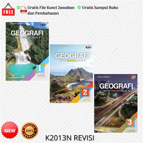 Jual Buku Geografi PEMINATAN SMA Kelas 10 11 12 YASINTO K13N ERLANGGA