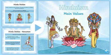 Hinduism Main Values Powerpoint Hindu Gods Souls Dharma Reincarnation