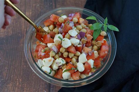 Chickpea Caprese Salad Recipe Simply Clean Food